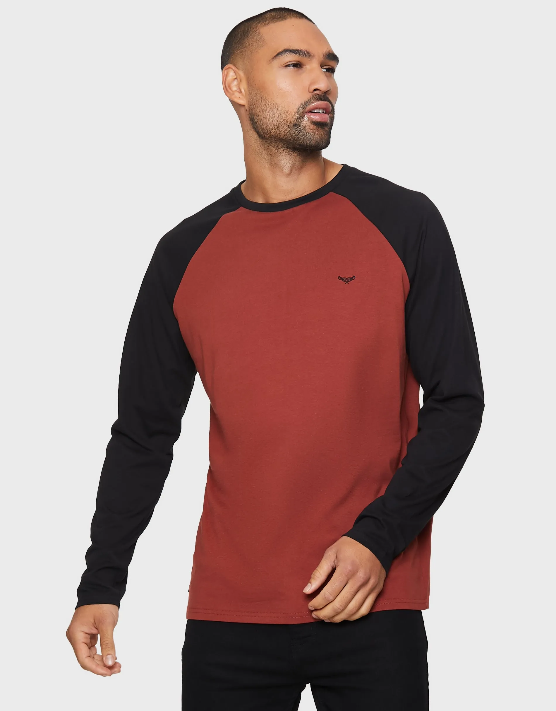 Men's Dusk Mix Raglan Long Sleeve T-Shirts (3 Pack) sold by Threadbare product image thumbnail 2