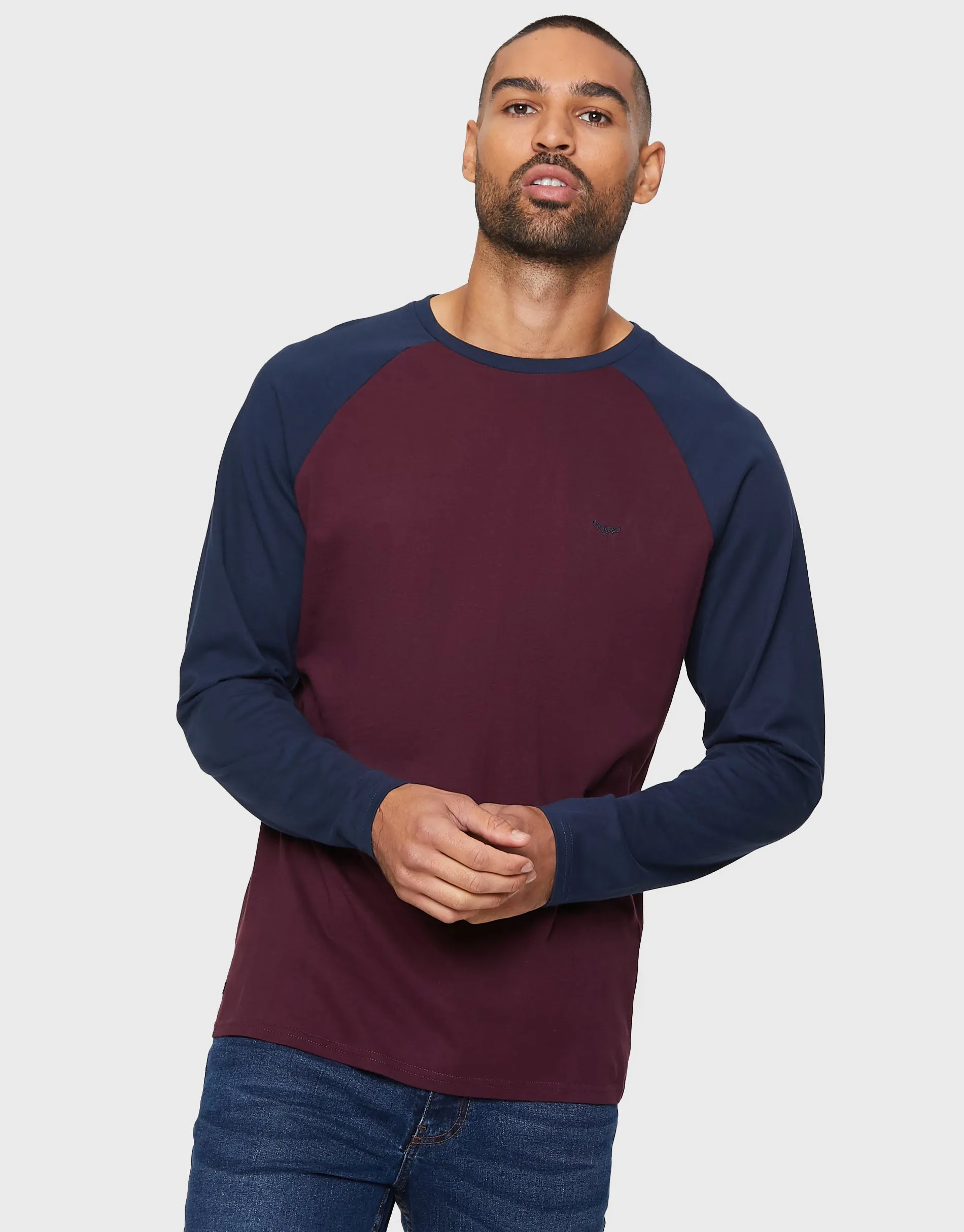 Men's Dusk Mix Raglan Long Sleeve T-Shirts (3 Pack) sold by Threadbare product image thumbnail 4