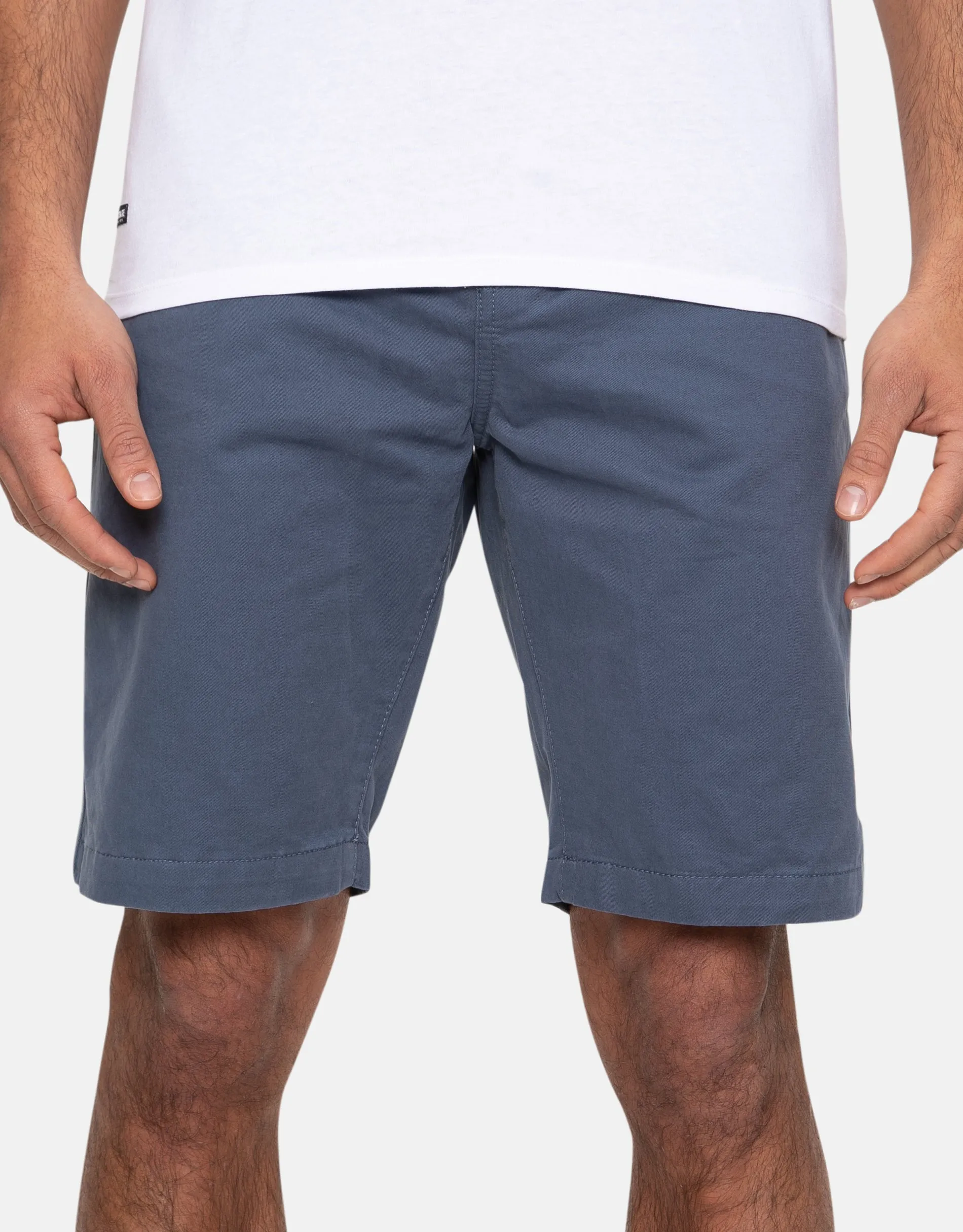 Men's Misty Blue Cotton Chino Shorts sold by Threadbare product image thumbnail 3