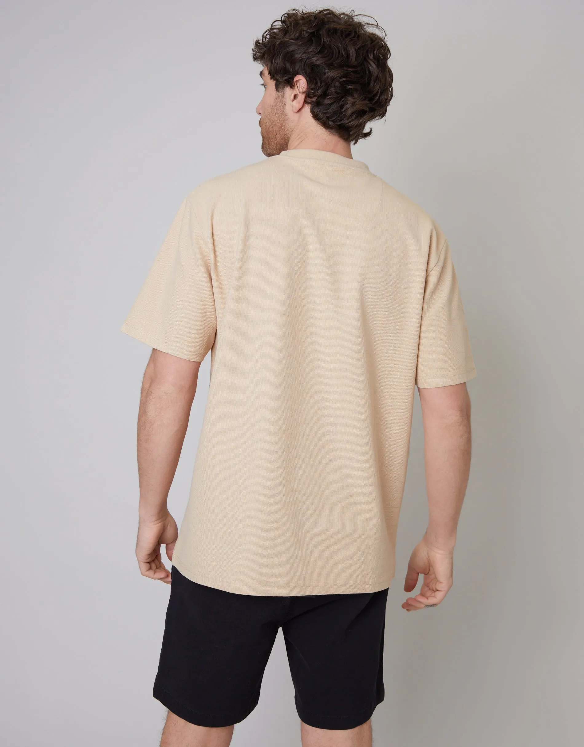 Men's Stone Textured Relaxed Fit T-Shirt sold by Threadbare product image thumbnail 2