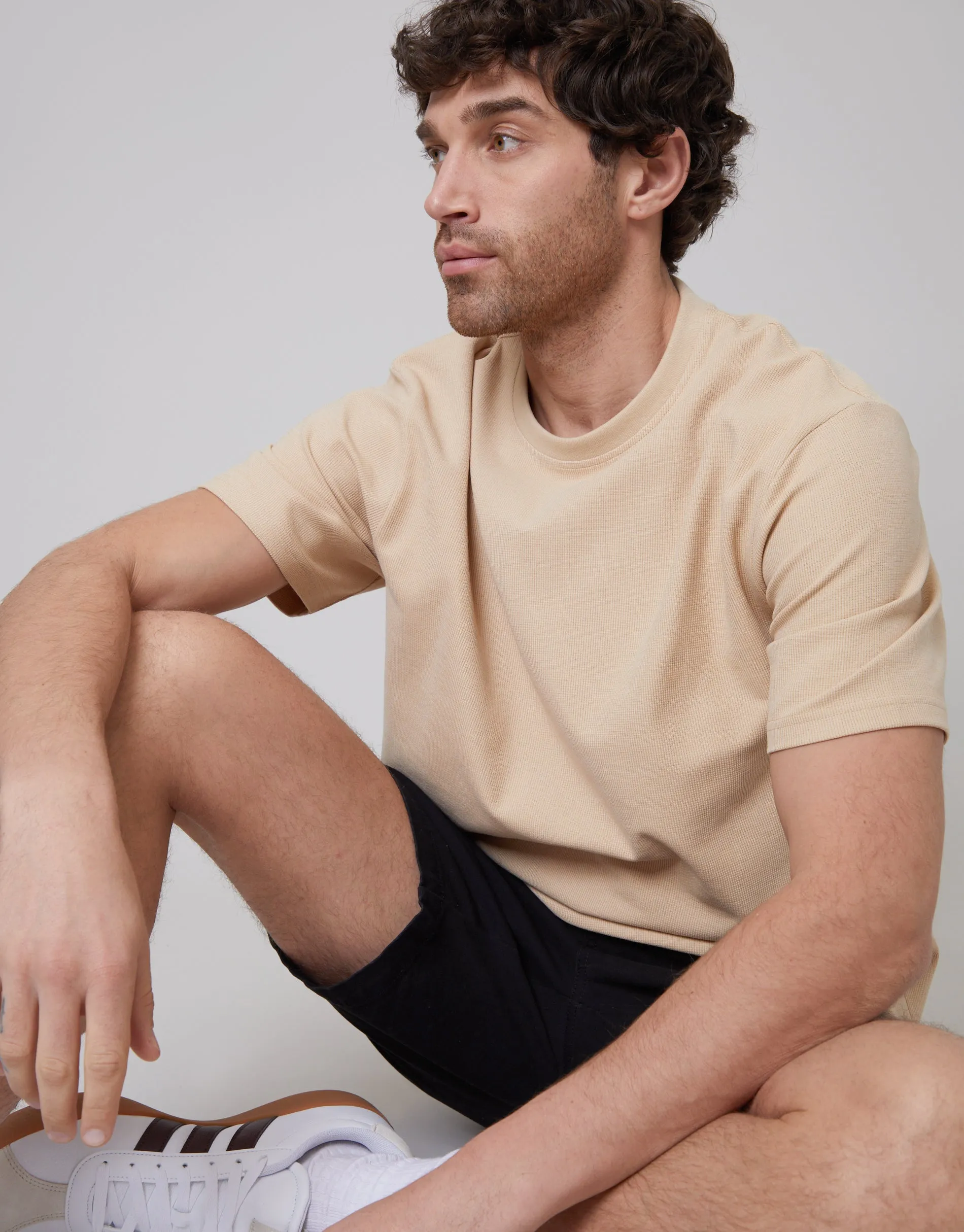 Men's Stone Textured Relaxed Fit T-Shirt sold by Threadbare product image thumbnail 4