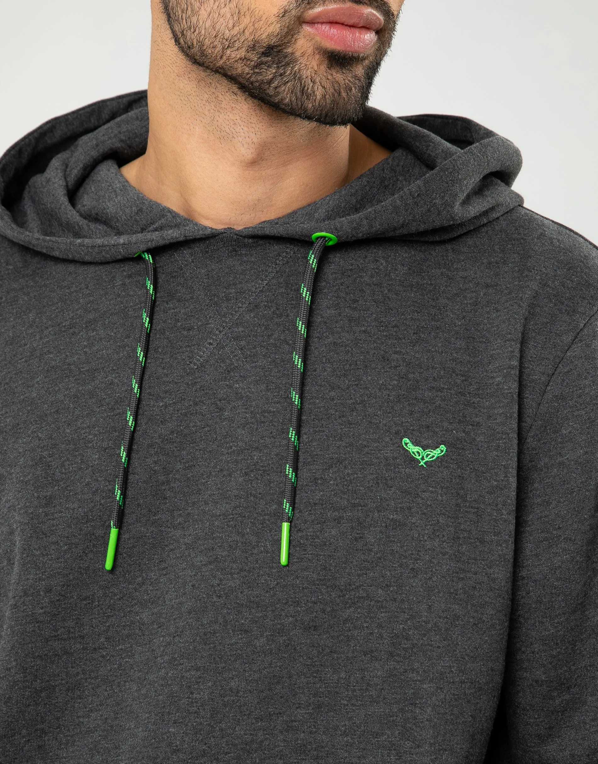 Men's Charcoal Grey Pullover Hoodie sold by Threadbare product image thumbnail 5