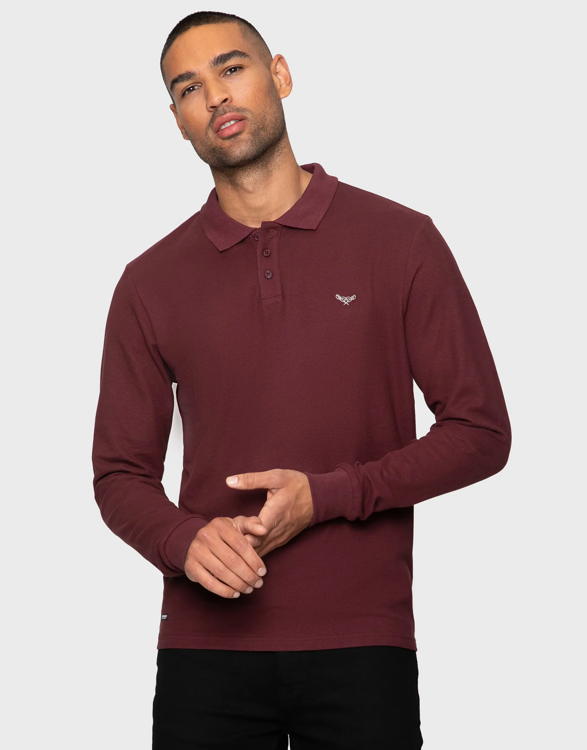 Men's Dusk Mix Long Sleeve Polo Shirts (3 Pack) sold by Threadbare product image thumbnail 2