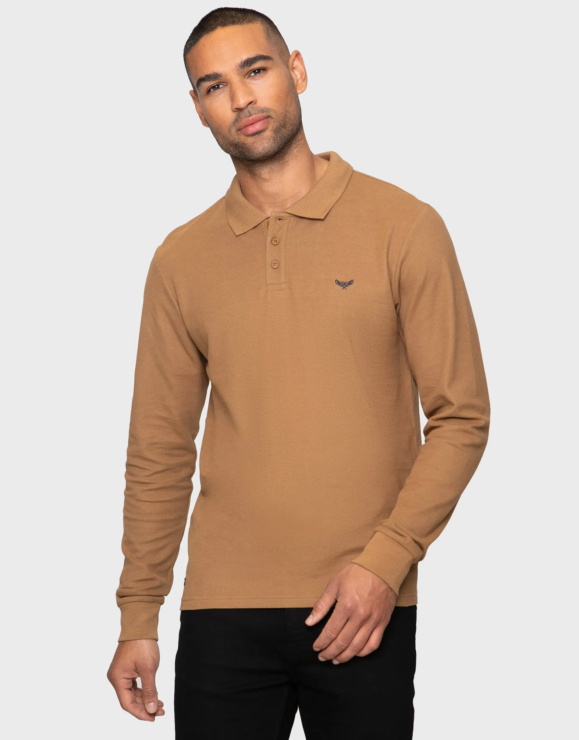 Men's Dusk Mix Long Sleeve Polo Shirts (3 Pack) sold by Threadbare product image thumbnail 3