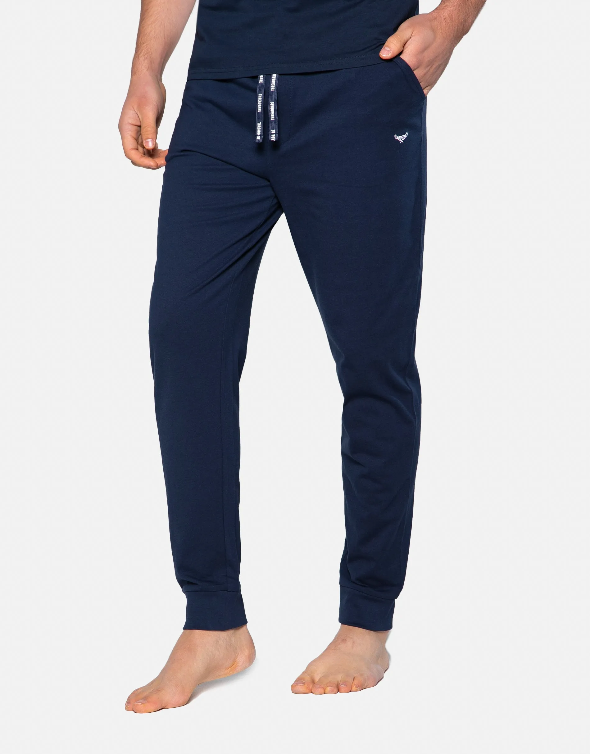 Men's Navy & Grey Loungewear Joggers (2 Pack) sold by Threadbare product image thumbnail 3