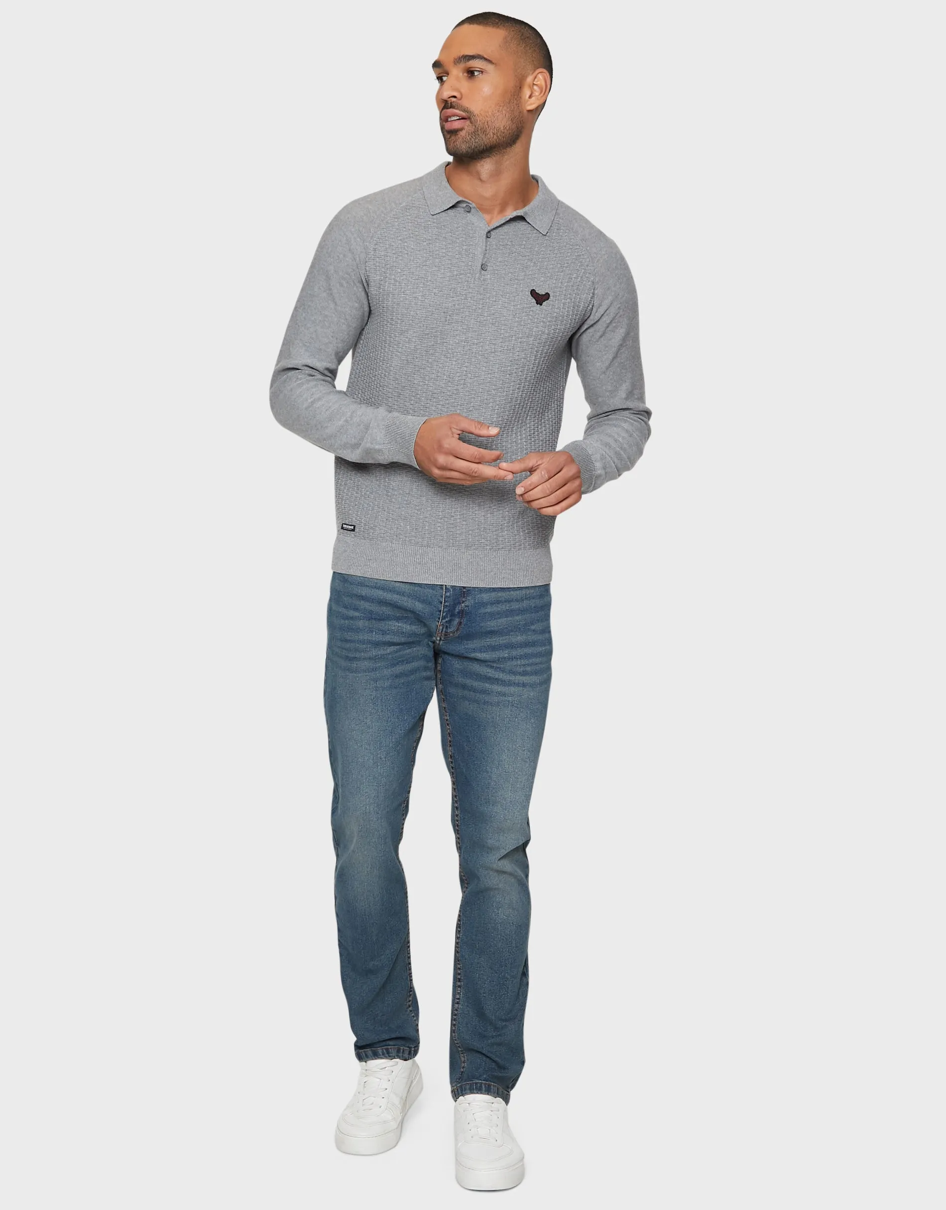 Men's Dirty Wash Blue Slim Fit Jeans sold by Threadbare product image thumbnail 3