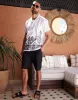 Threadbare Men's White Revere Collar Embroidered Short Sleeve Shirt sold by Threadbare
