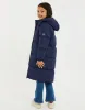 Girls' Navy Longline Puffer Jacket sold by Threadbare