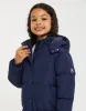 Girls' Navy Longline Puffer Jacket sold by Threadbare