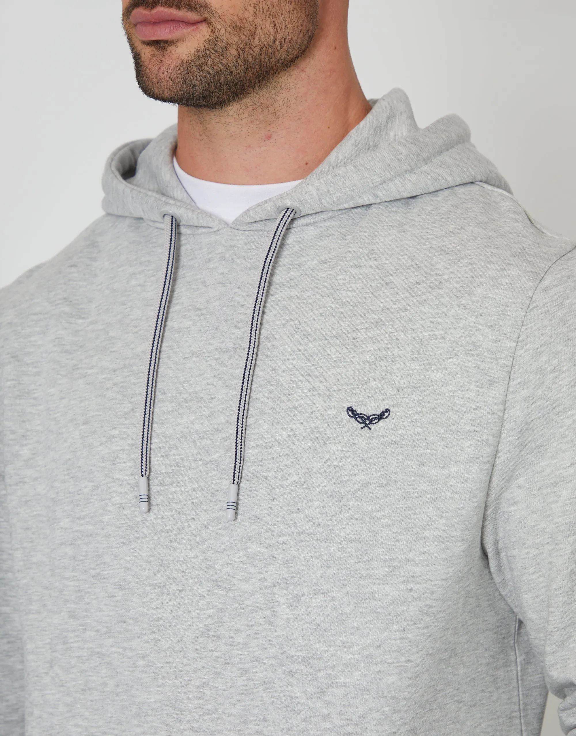 Men's Light Grey Pullover Hoodie sold by Threadbare product image thumbnail 4