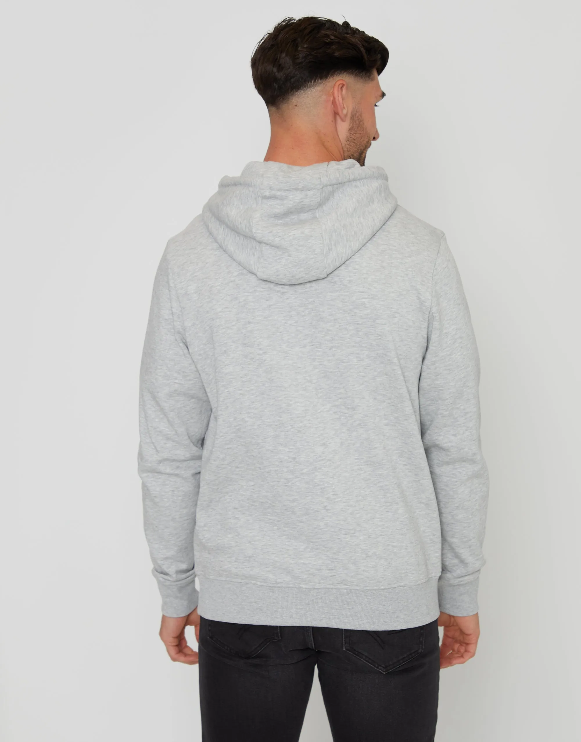 Men's Light Grey Pullover Hoodie sold by Threadbare product image thumbnail 2
