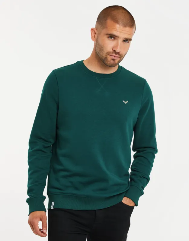 Men's Teal Crew Neck Sweatshirt sold by Threadbare