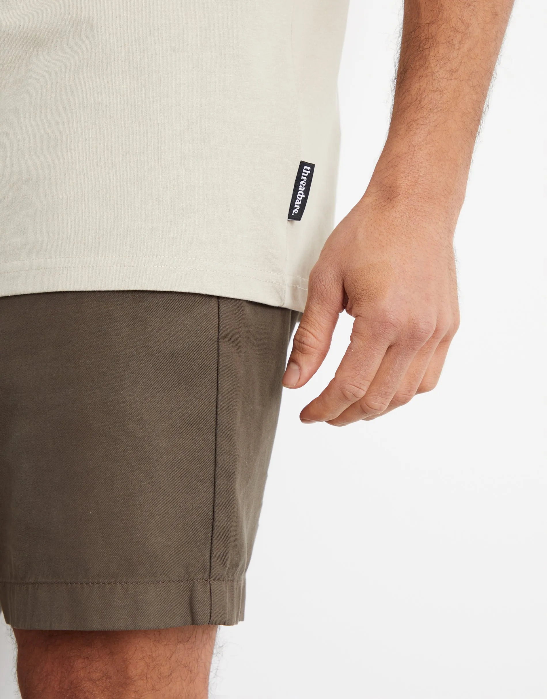 Men's Stone Relaxed Fit T-Shirt sold by Threadbare product image thumbnail 4