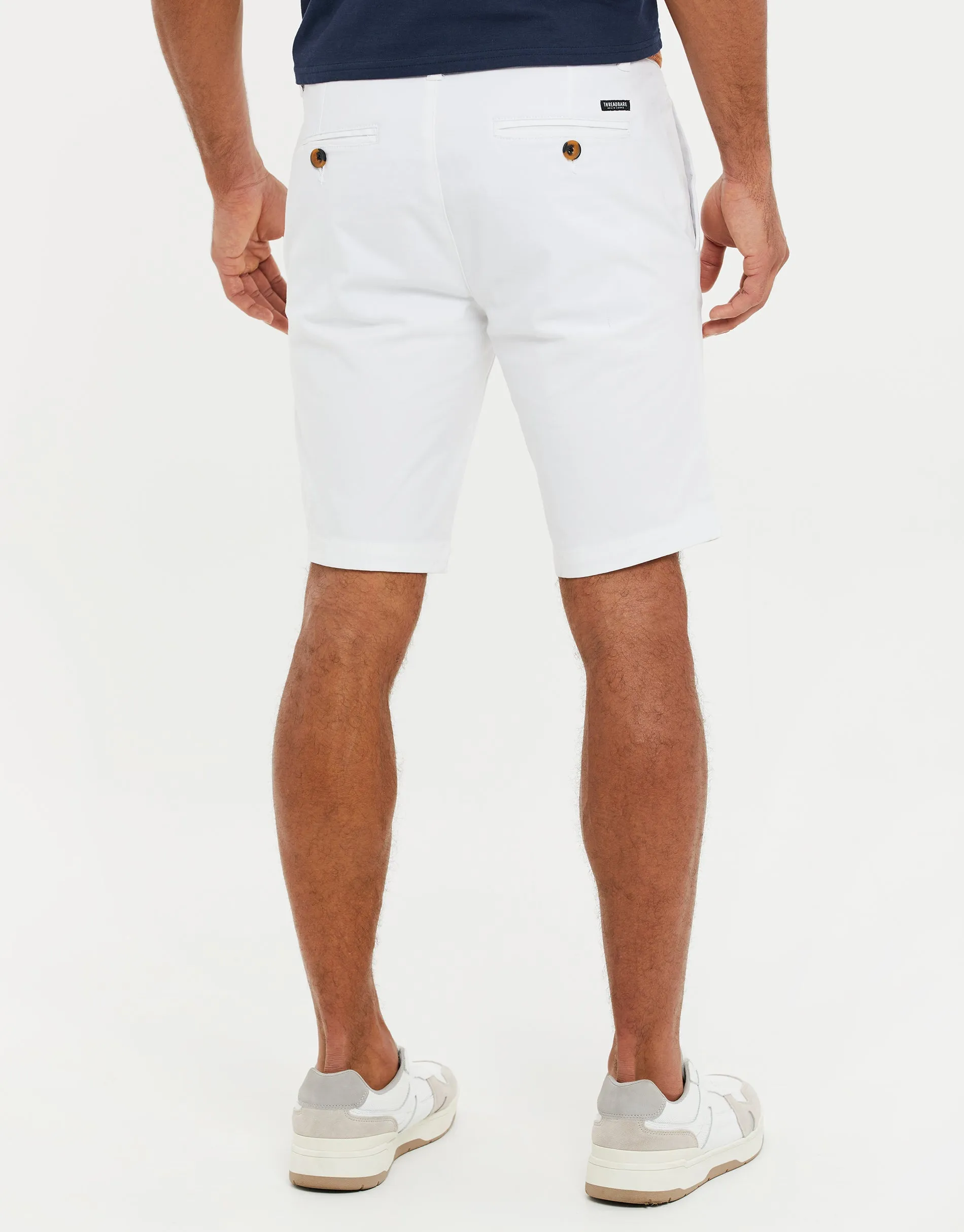 White Belted Chino Shorts sold by Threadbare product image thumbnail 2