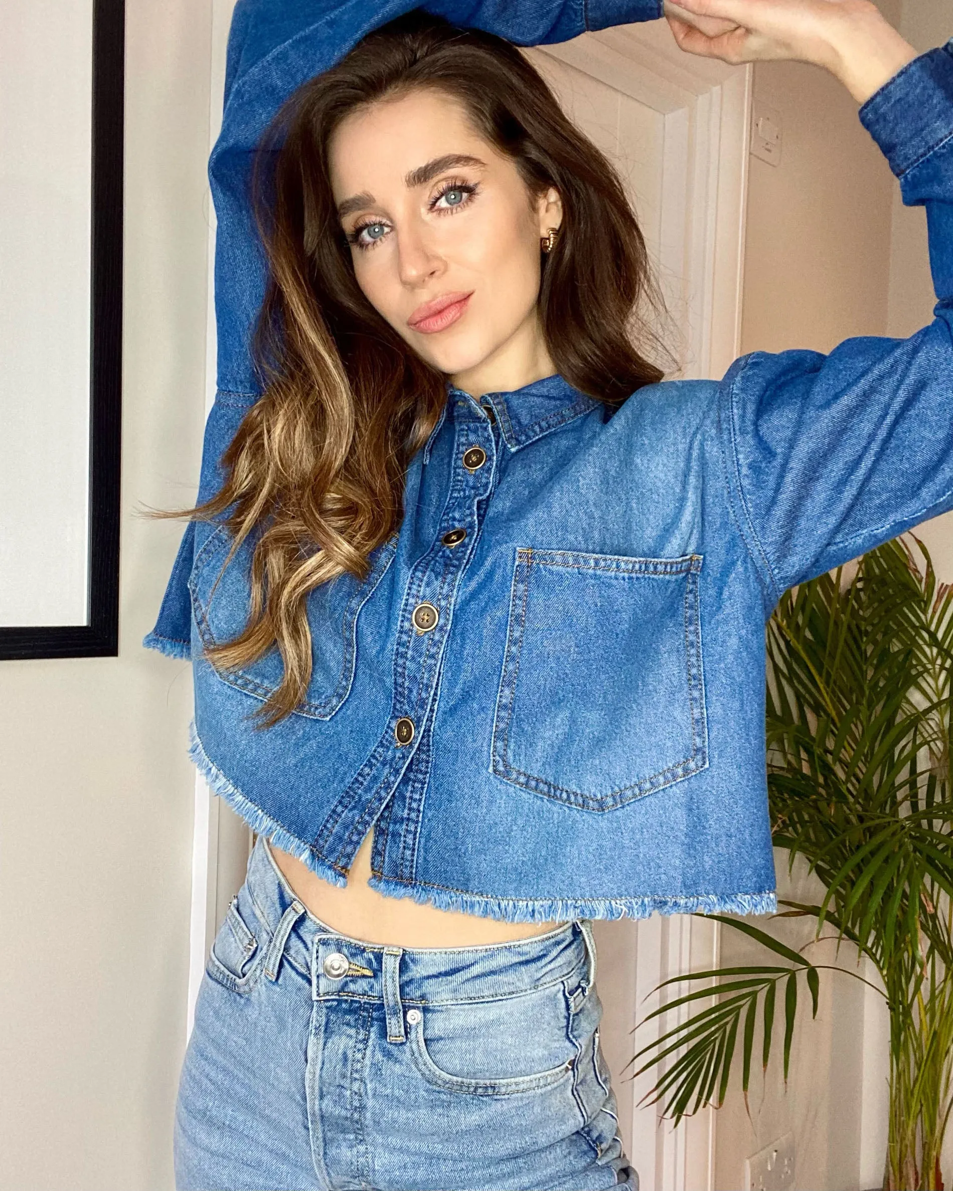 Women's Blue Denim Shacket sold by Threadbare product image thumbnail 3