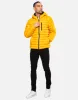 Men's Mustard Hooded Puffer Jacket sold by Threadbare