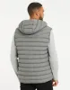 Men's Charcoal Quilted Gilet sold by Threadbare