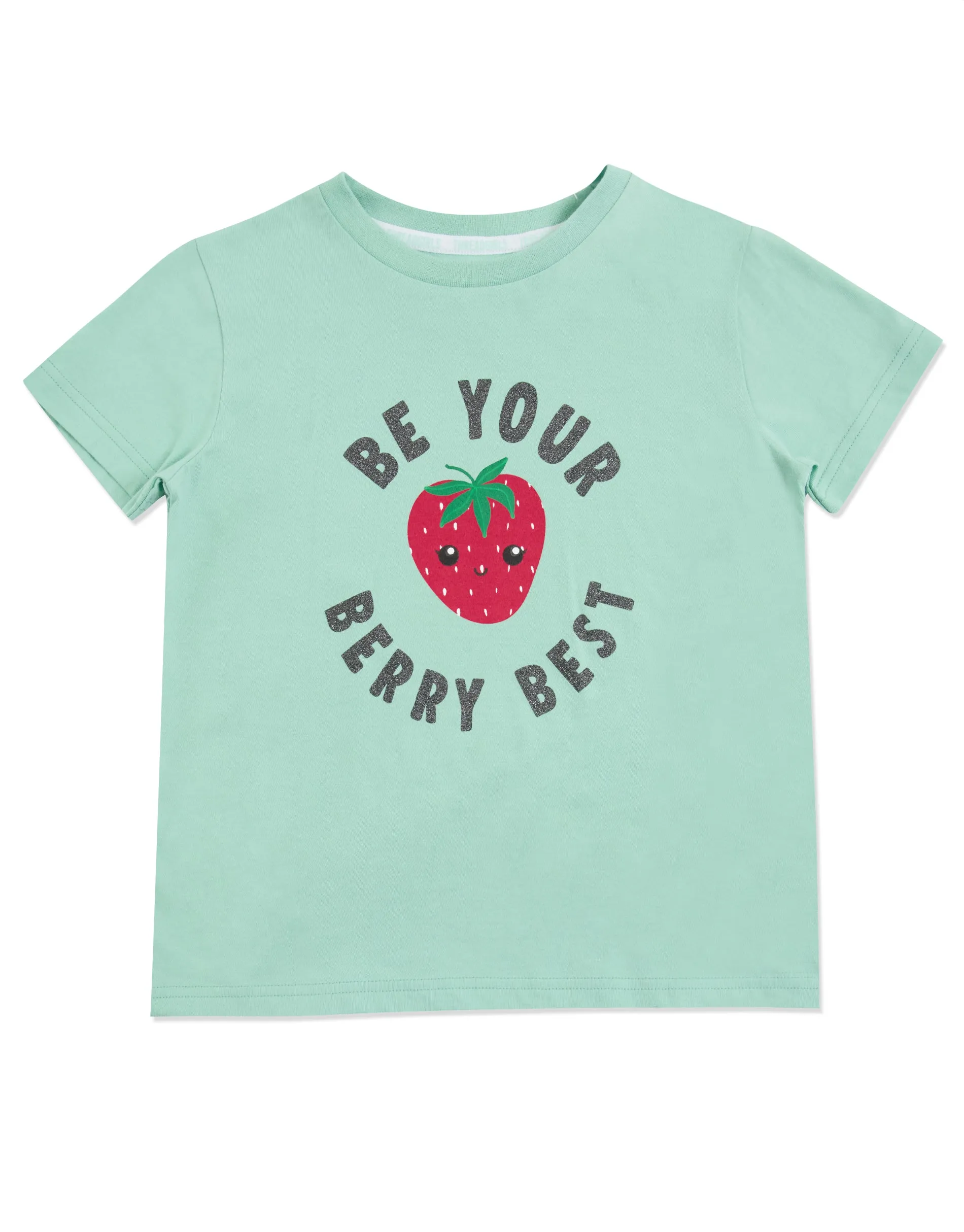 Girls' Mint Berry Print Short Pyjamas With Scrunchie (3-Piece Set) sold by Threadbare product image thumbnail 2