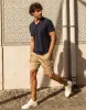 Men's Navy Open Neck Collar Polo Shirt sold by Threadbare