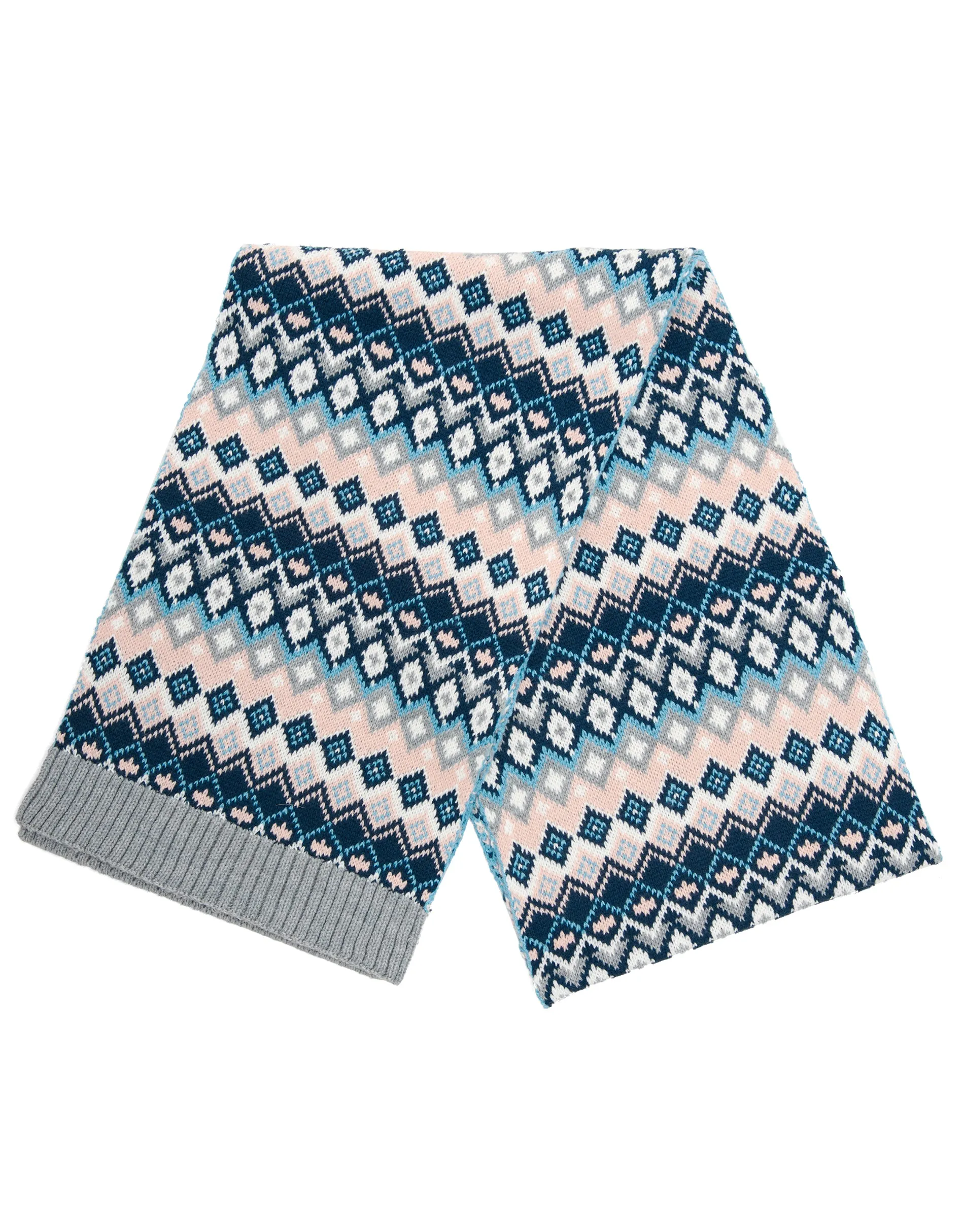 Women's Grey Patterned Hat & Scarf (2-Piece Set) sold by Threadbare product image thumbnail 3