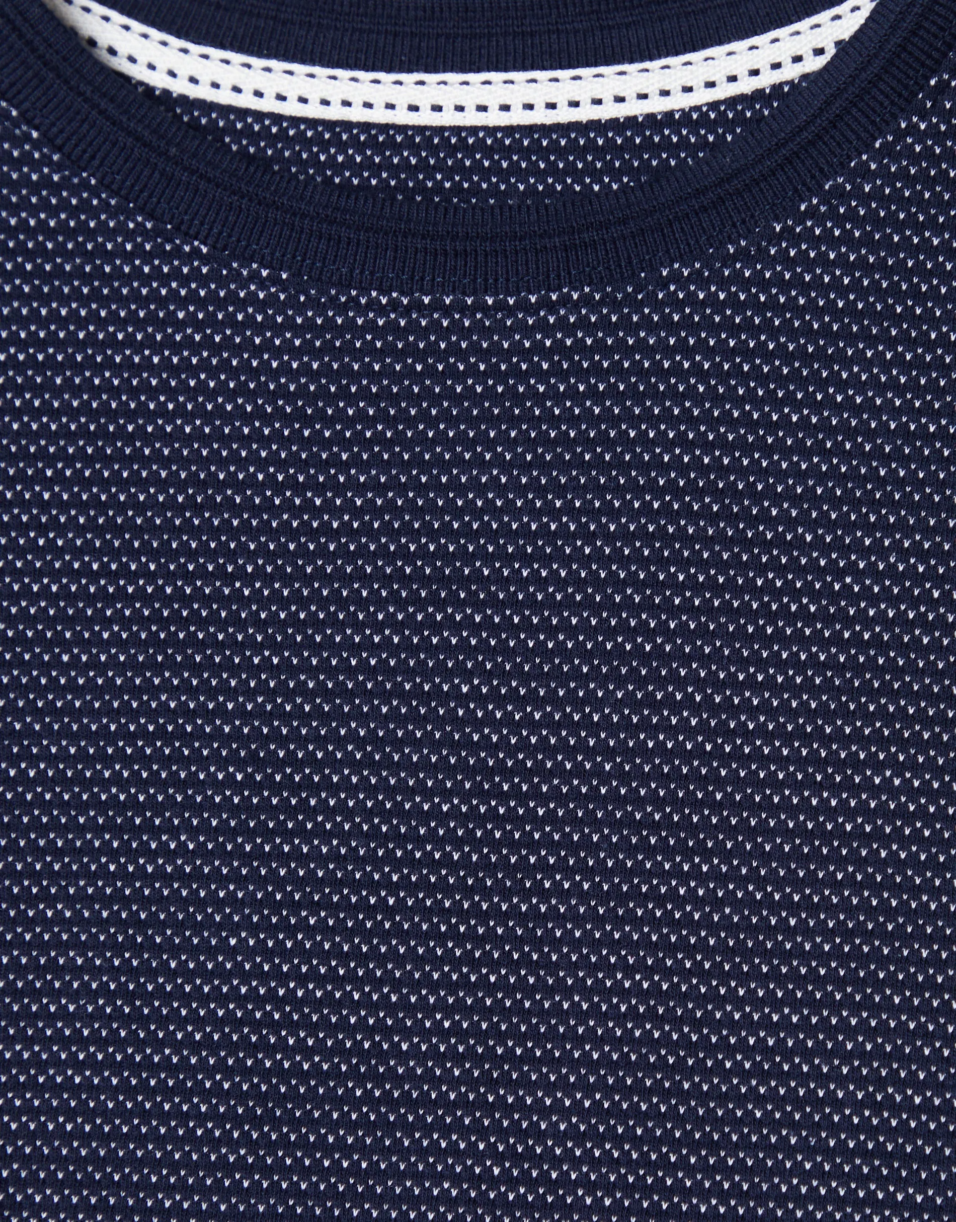 Men's Navy Dot Print Short Sleeve T-Shirt sold by Threadbare product image thumbnail 5