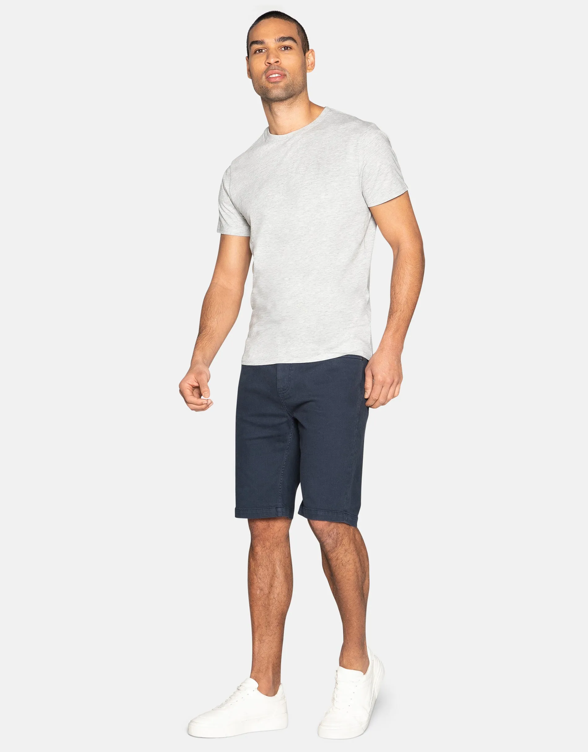 Men's Navy Chino Shorts sold by Threadbare product image thumbnail 3