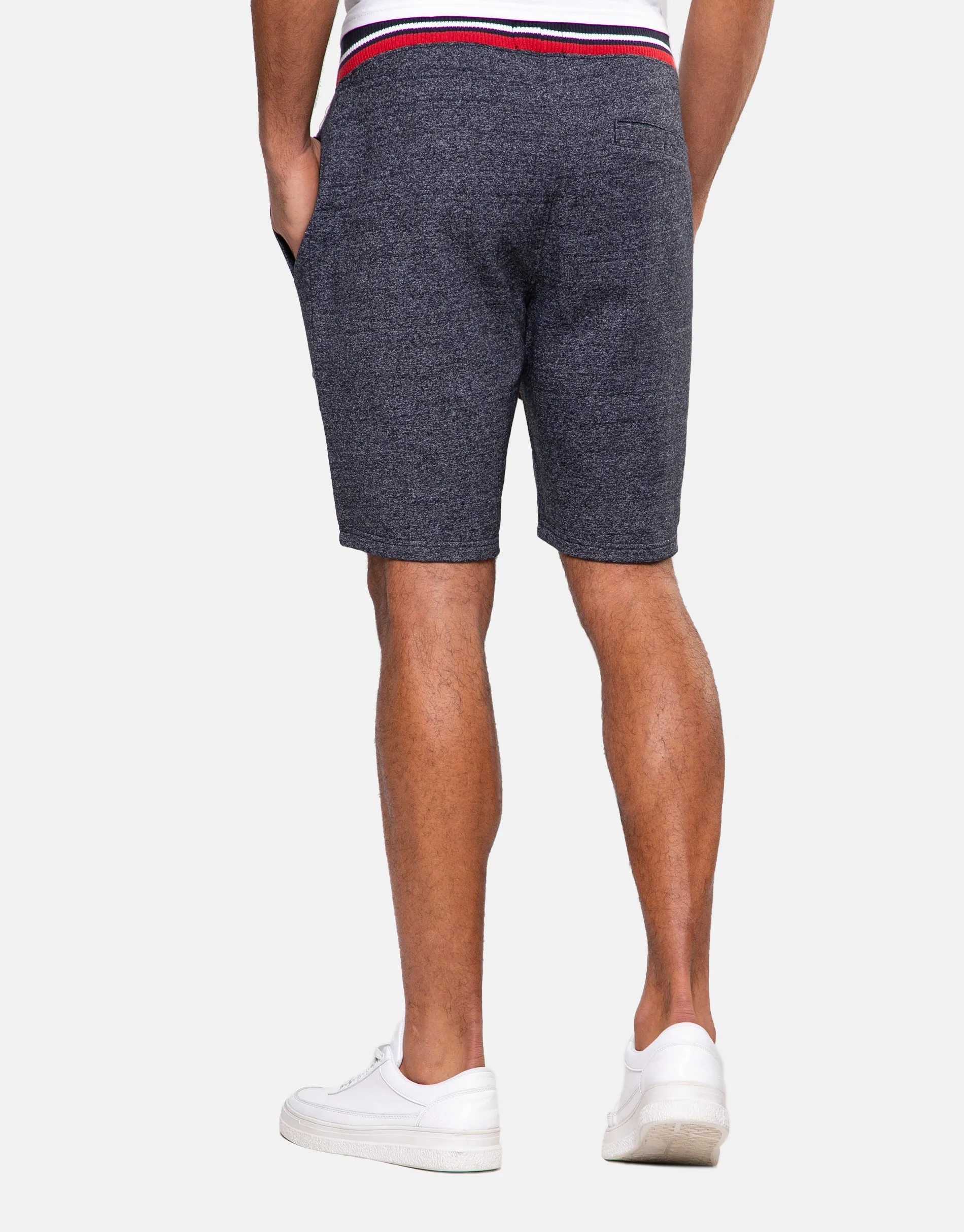 Men's Navy Sports Fleece Shorts sold by Threadbare product image thumbnail 2