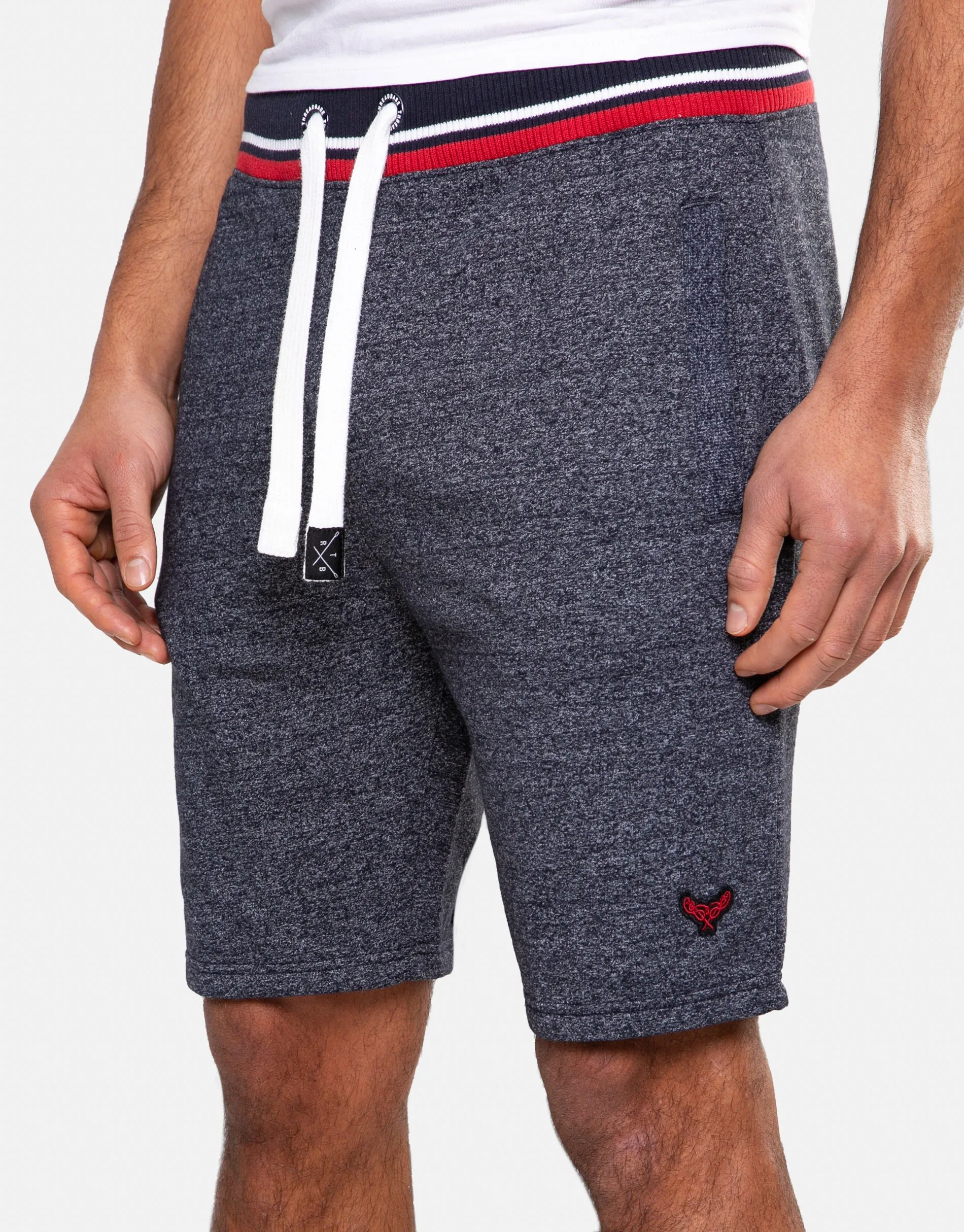 Men's Navy Sports Fleece Shorts sold by Threadbare product image thumbnail 4