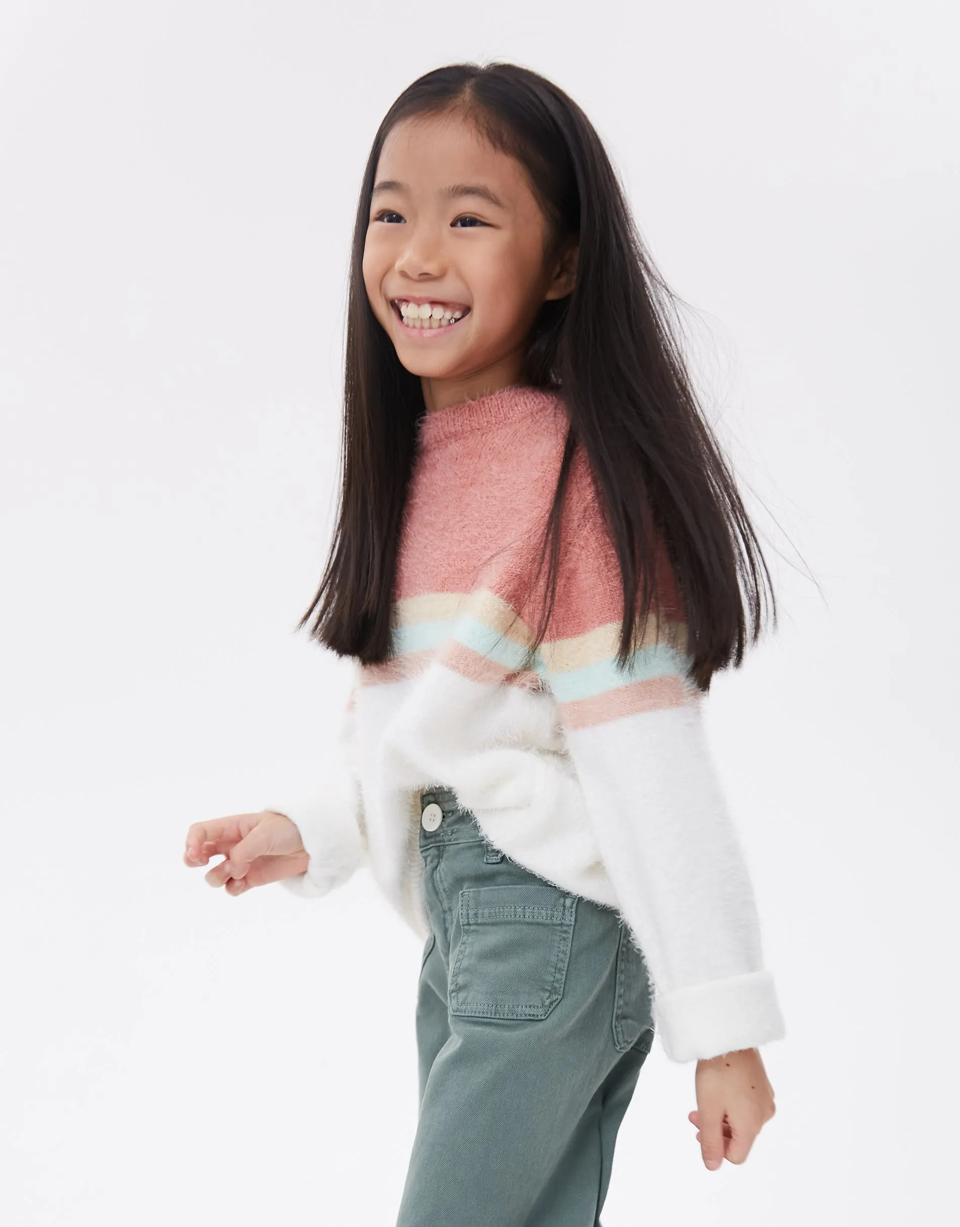 Girls' Cream Fluffy Jumper sold by Threadbare product image thumbnail 4