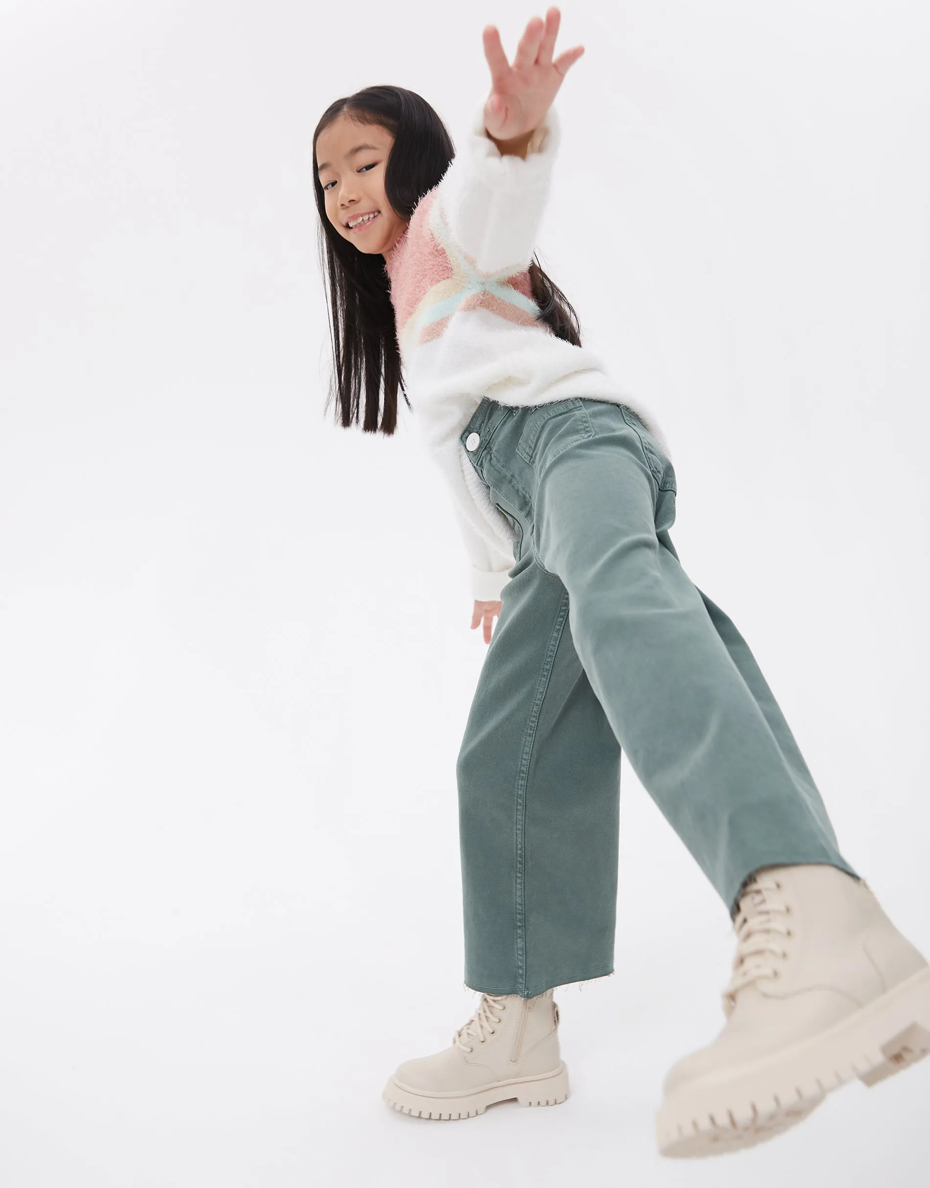 Girls' Cream Fluffy Jumper sold by Threadbare product image thumbnail 3