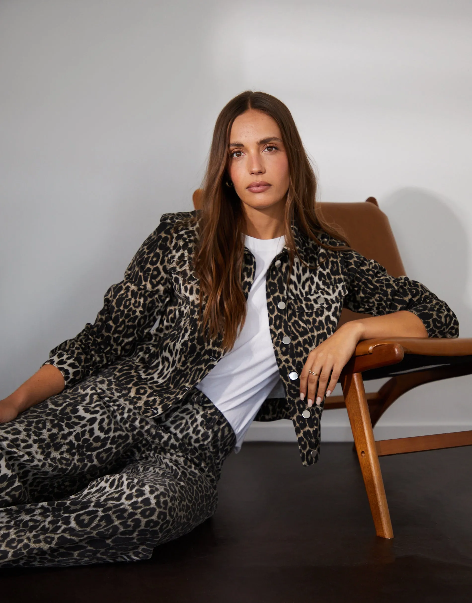 Women's Leopard Print Denim Jacket sold by Threadbare product image thumbnail 3