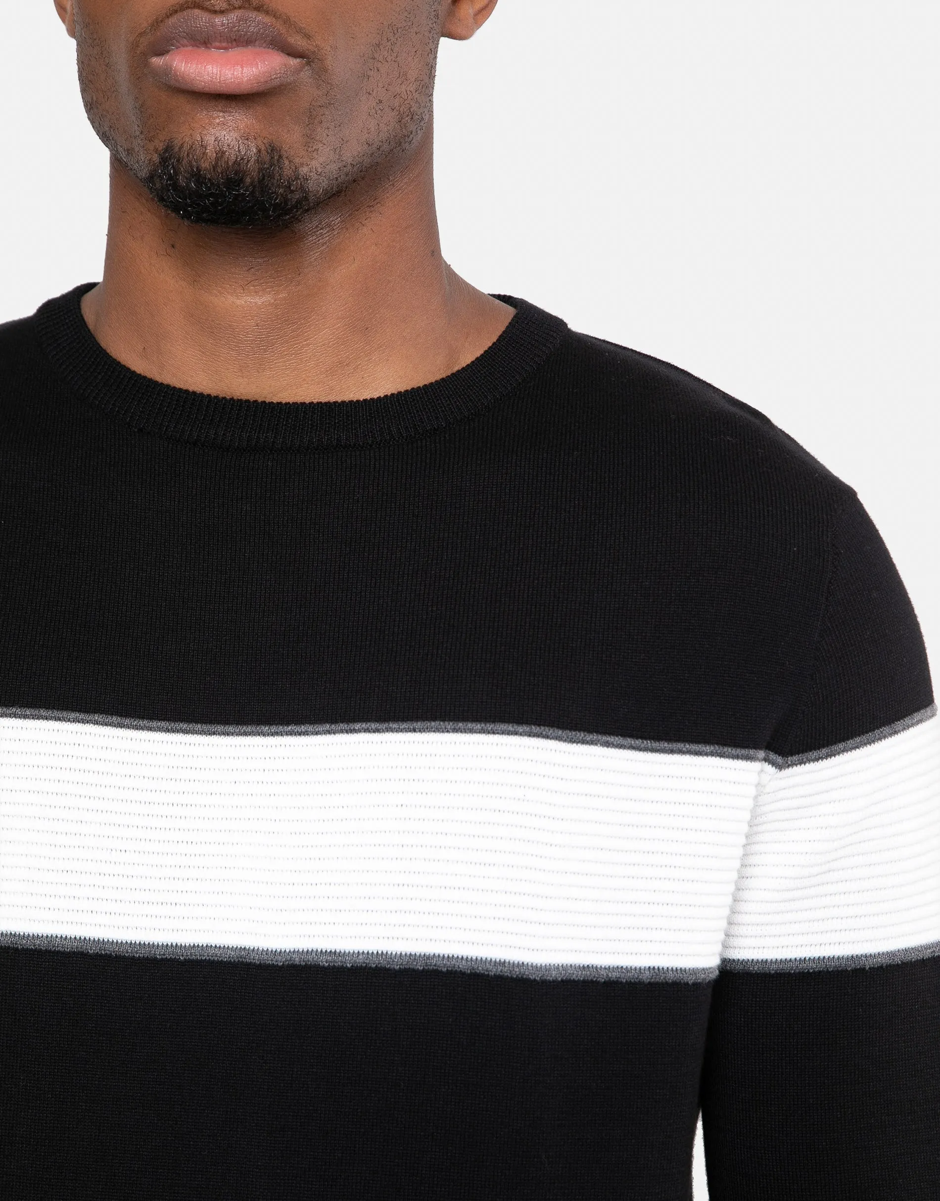 Men's Black Crew Neck Jumper sold by Threadbare product image thumbnail 3