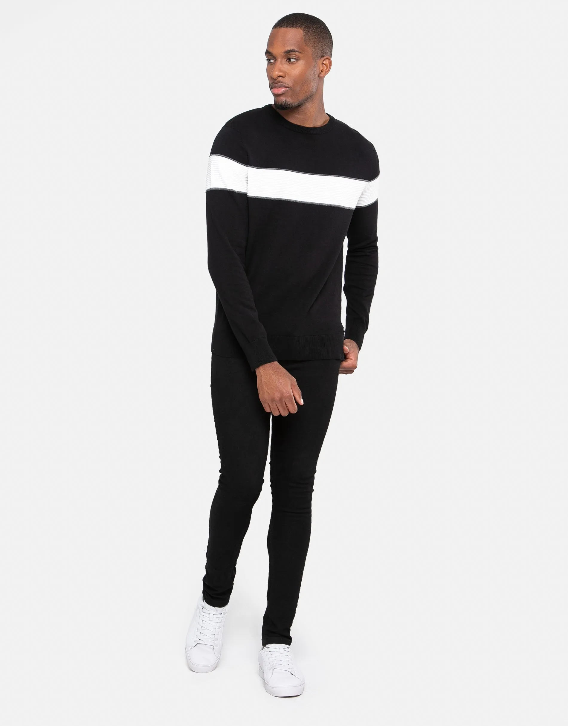 Men's Black Crew Neck Jumper sold by Threadbare product image thumbnail 4