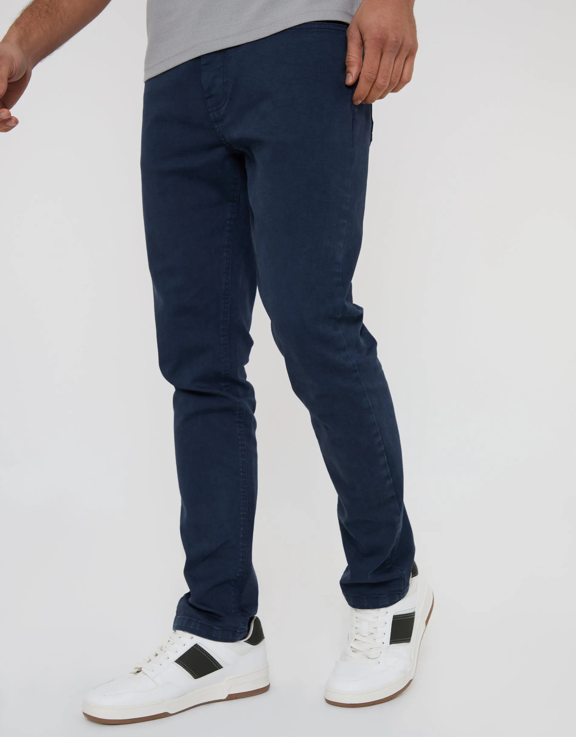 Threadbare Men's Navy Slim Fit Overdyed Jeans sold by Threadbare