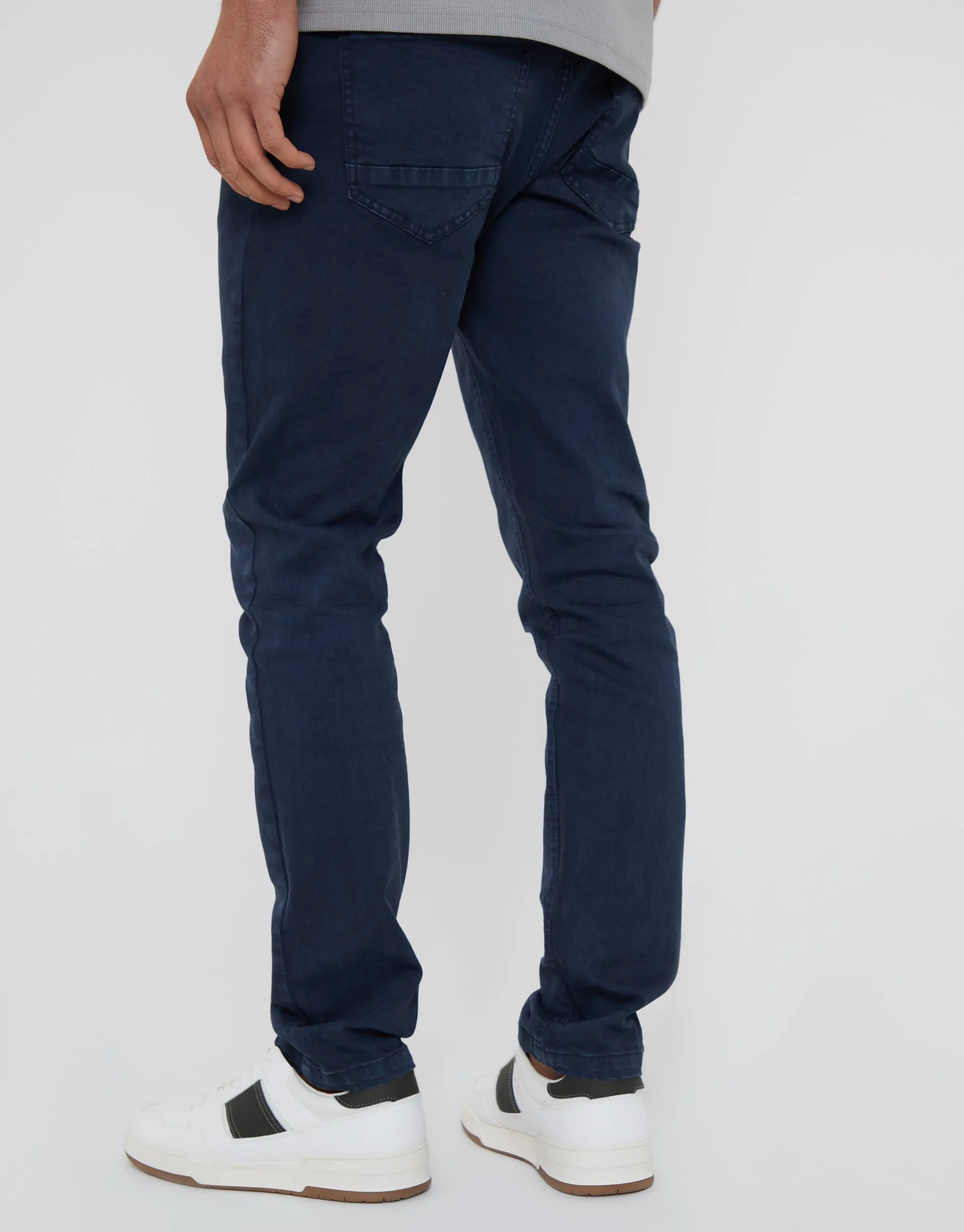 Threadbare Men's Navy Slim Fit Overdyed Jeans sold by Threadbare product image thumbnail 2