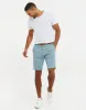 Men's Duck Egg Blue Belted Chino Shorts sold by Threadbare