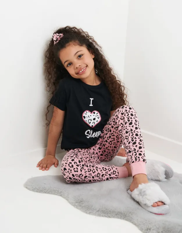 Girls' Black Pyjamas (2-Piece Set) sold by Threadbare