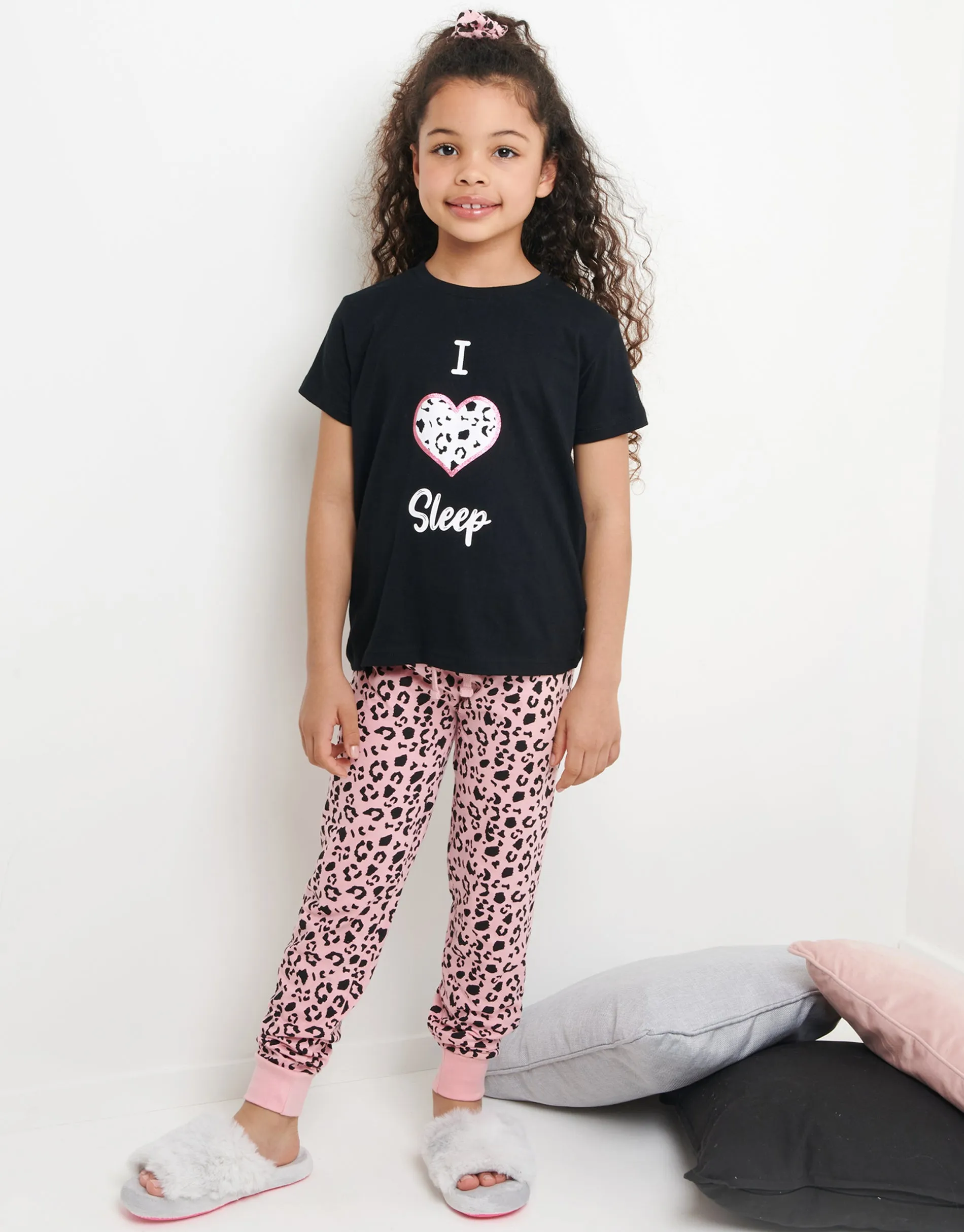 Girls' Black Pyjamas (2-Piece Set) sold by Threadbare product image thumbnail 3