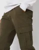 Men's Khaki Jogger Style Cargo Trousers sold by Threadbare