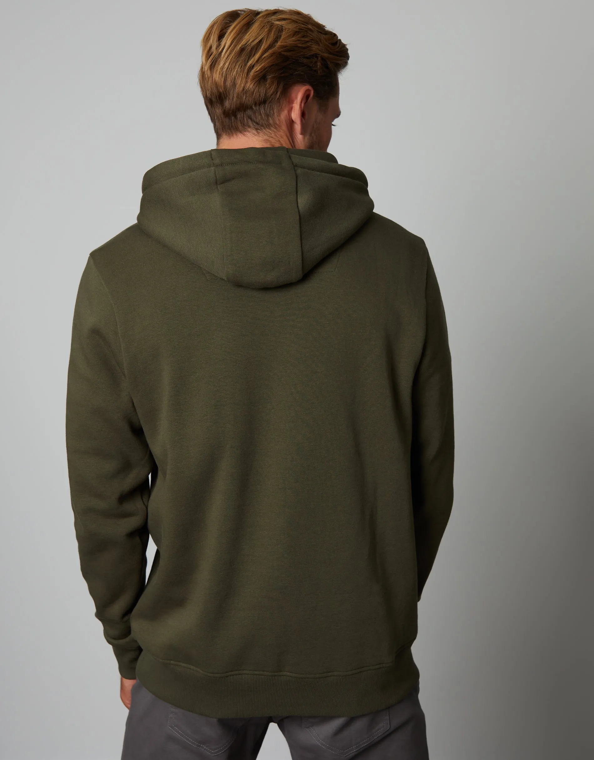 Men's Khaki Pullover Hoodie sold by Threadbare product image thumbnail 2