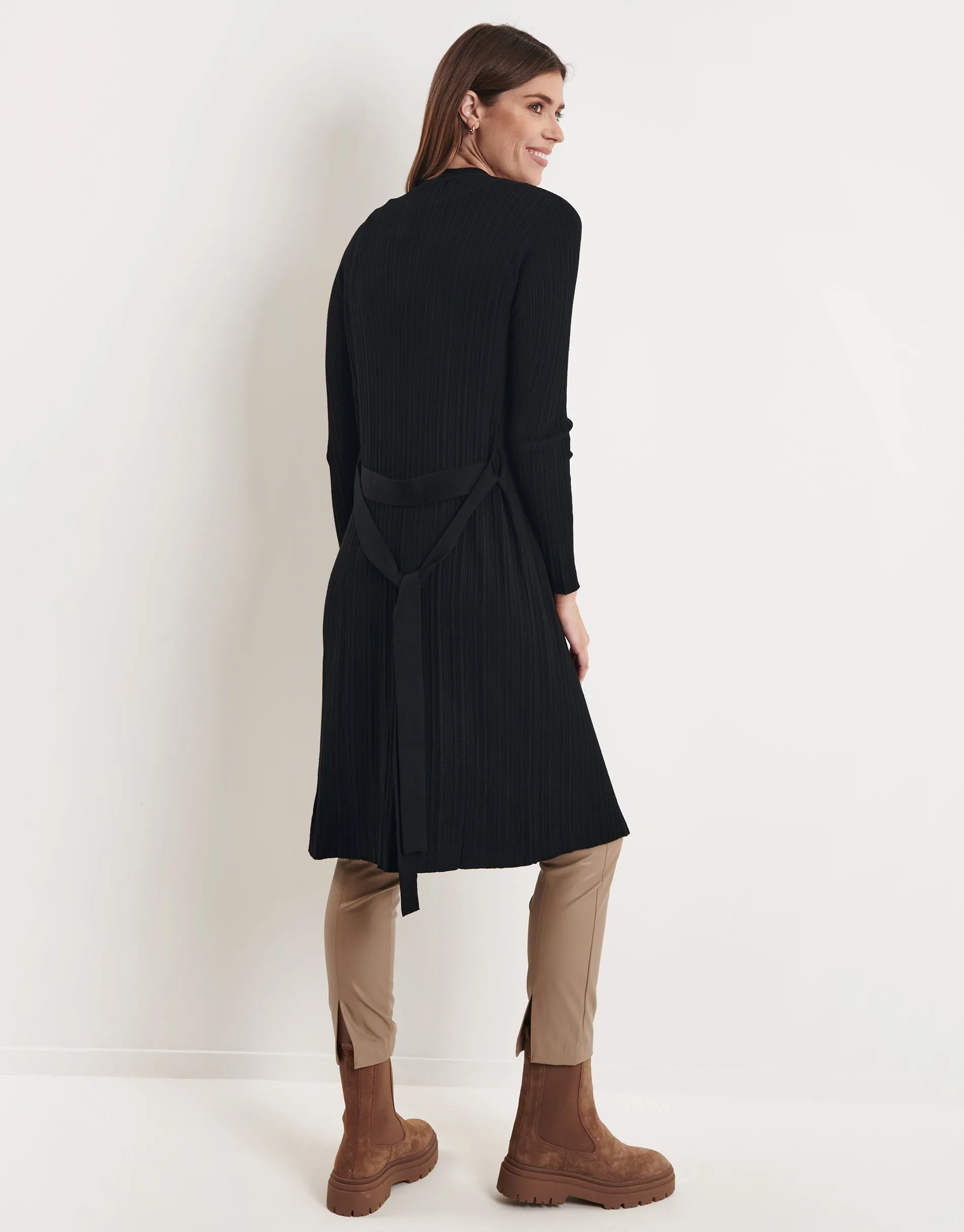 Women's Black Longline Cardigan sold by Threadbare product image thumbnail 2