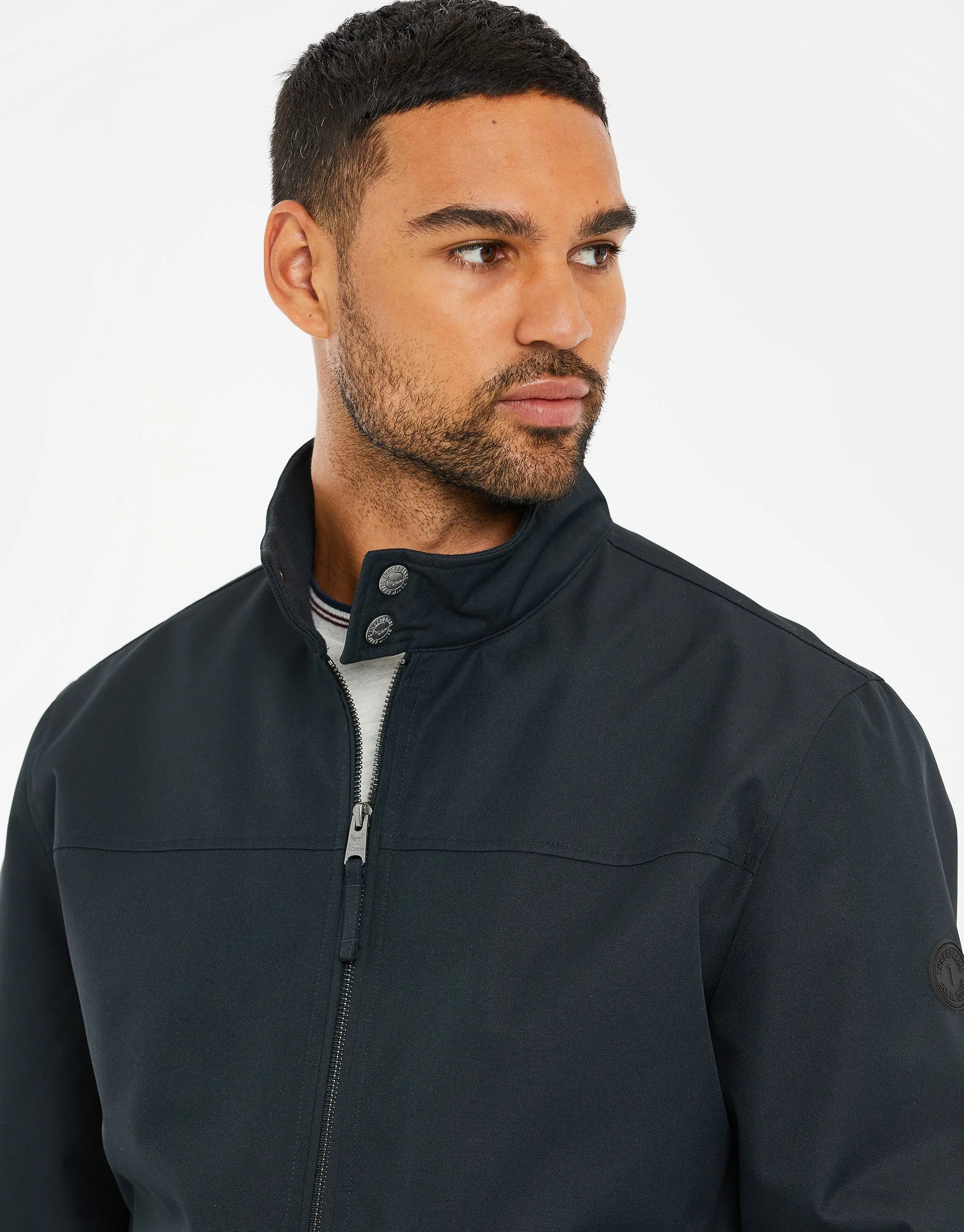 Men's Navy Harrington Jacket sold by Threadbare product image thumbnail 4