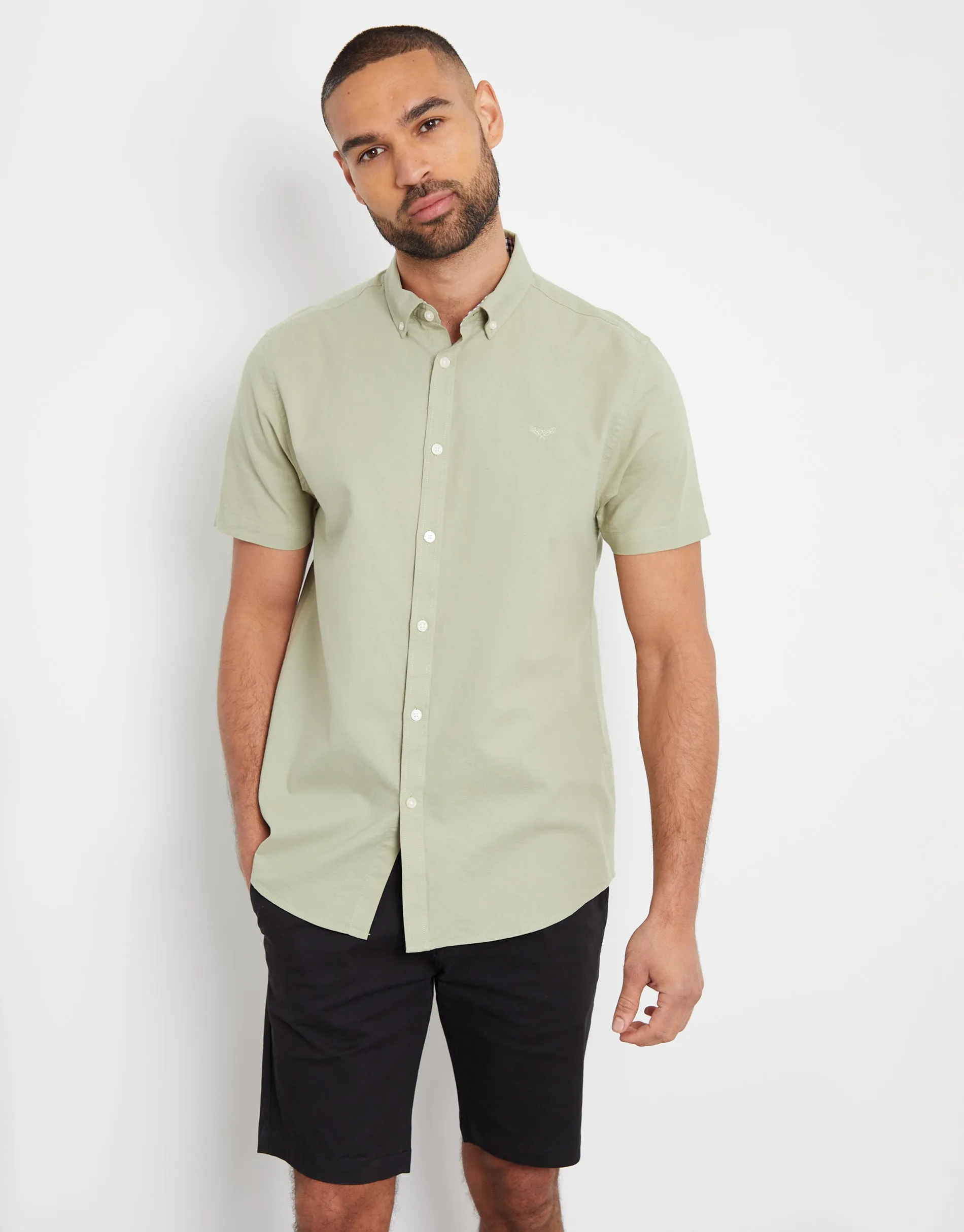 Threadbare Men's Olive Green Short Sleeve Shirt sold by Threadbare