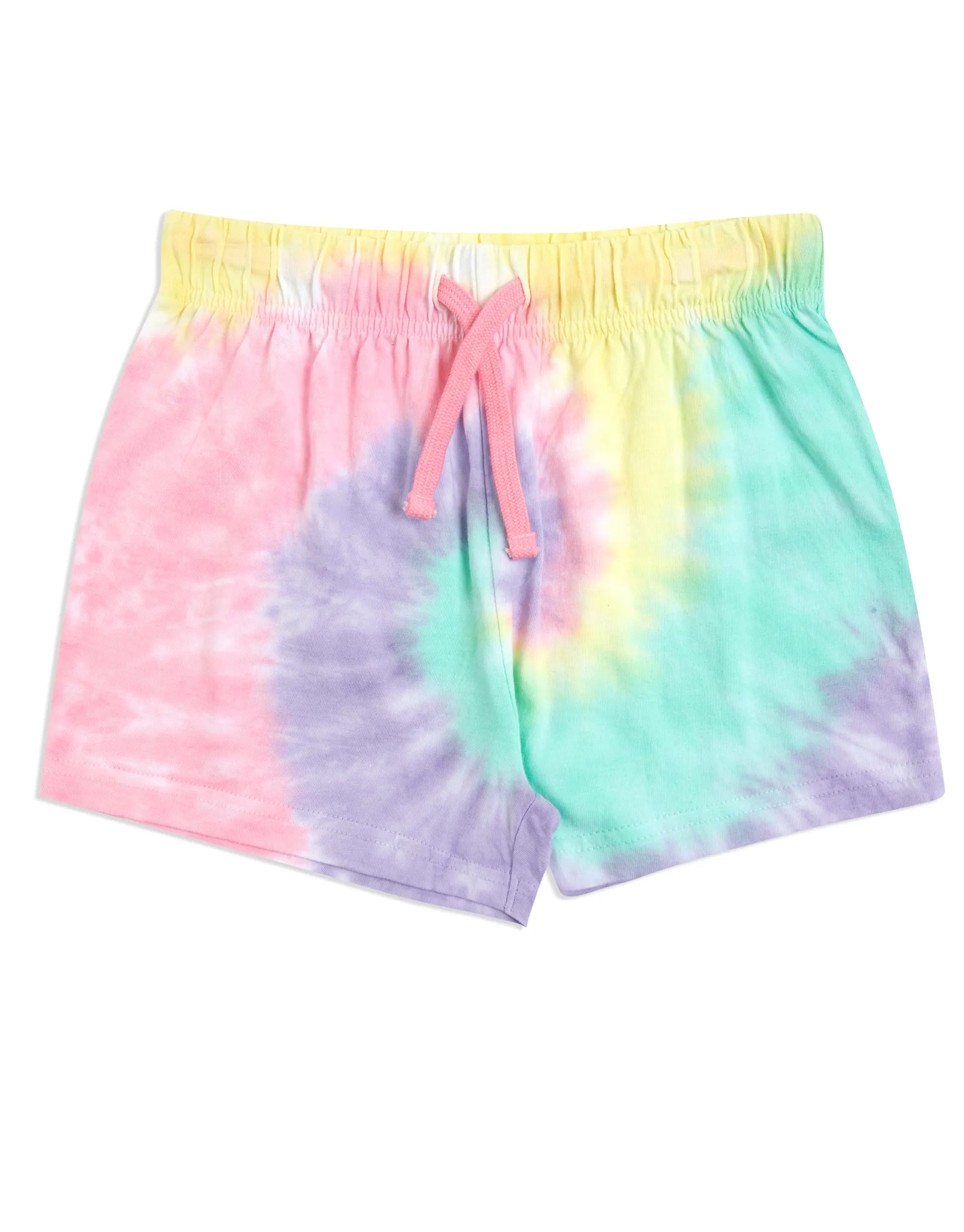 Girls' Pink Tie Dye Short Pyjamas With Scrunchie (3-Piece Set) sold by Threadbare product image thumbnail 3