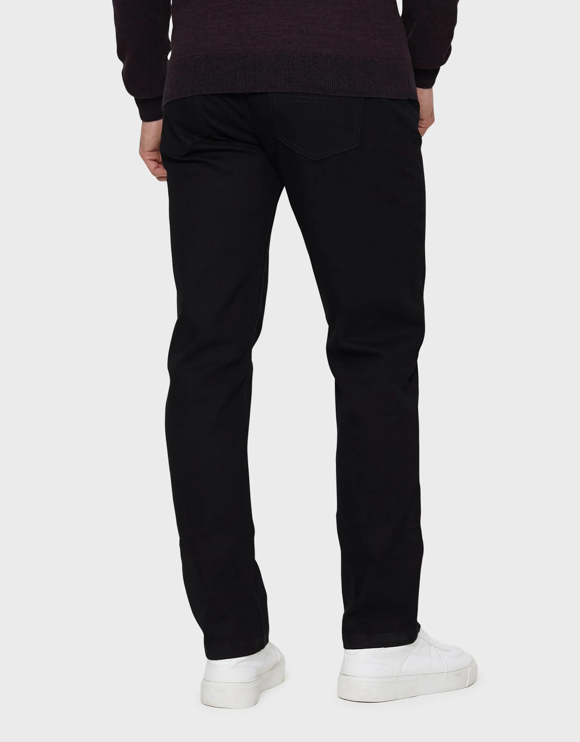 Men's Black Straight Leg Belted Jeans sold by Threadbare product image thumbnail 2