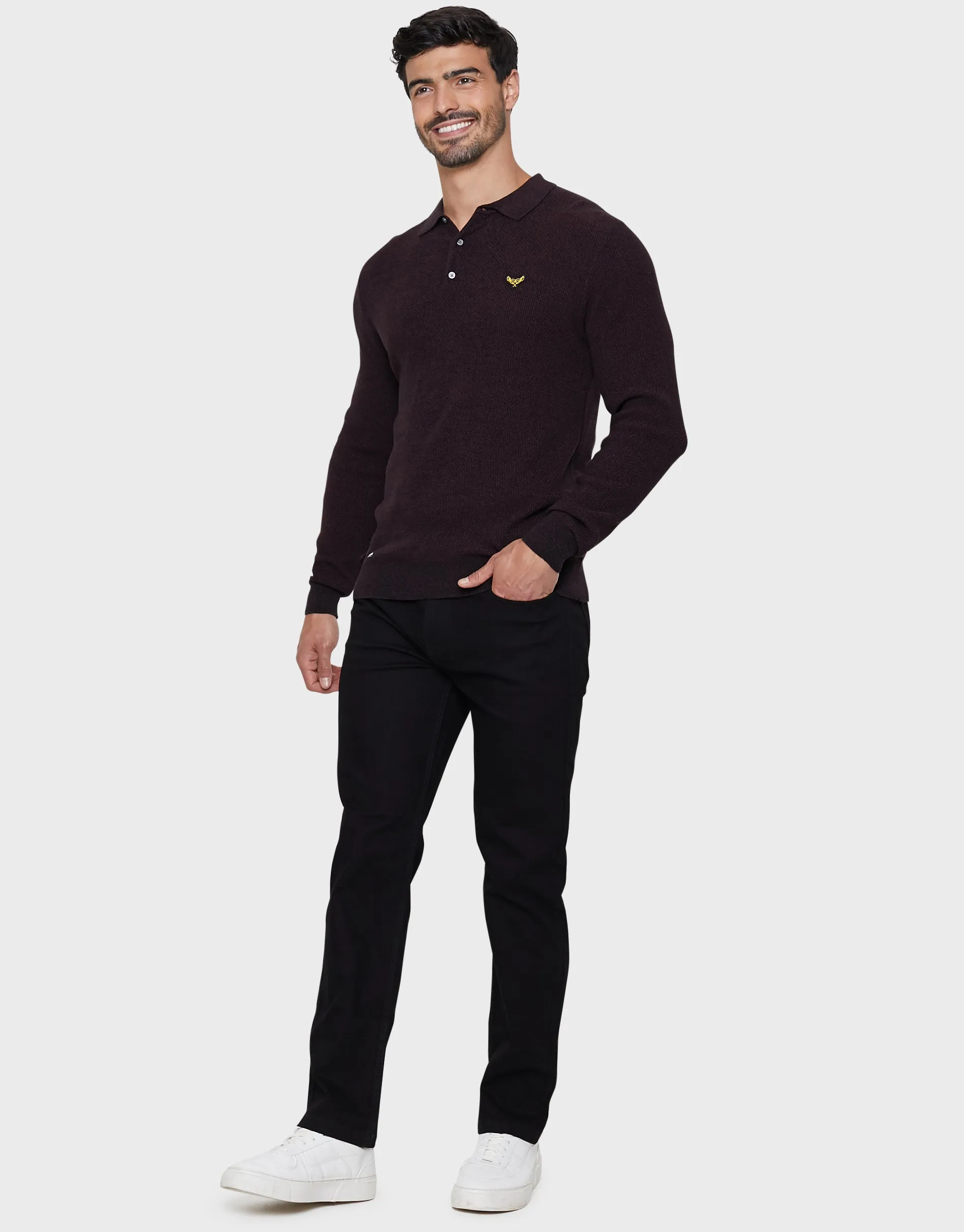 Men's Black Straight Leg Belted Jeans sold by Threadbare product image thumbnail 3