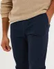 Men's Navy Stretch Chino Trousers sold by Threadbare