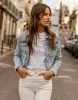 Women's Light Blue Wash Denim Jacket sold by Threadbare