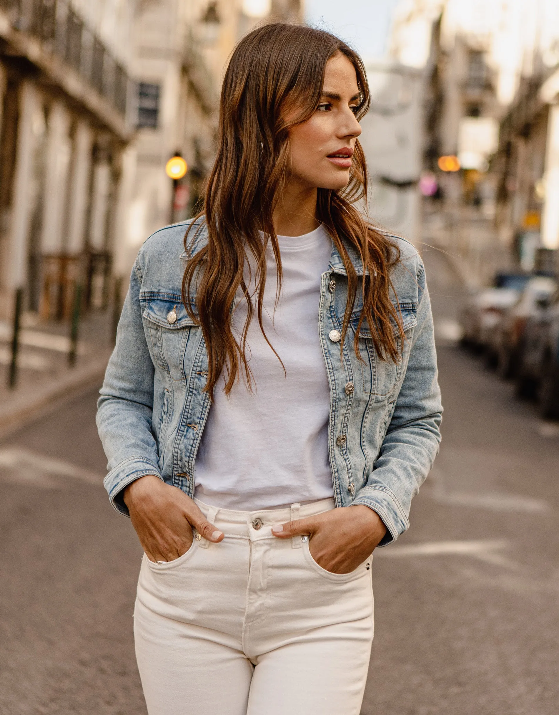 Light Blue Wash Denim Jacket sold by Threadbare product image thumbnail 3