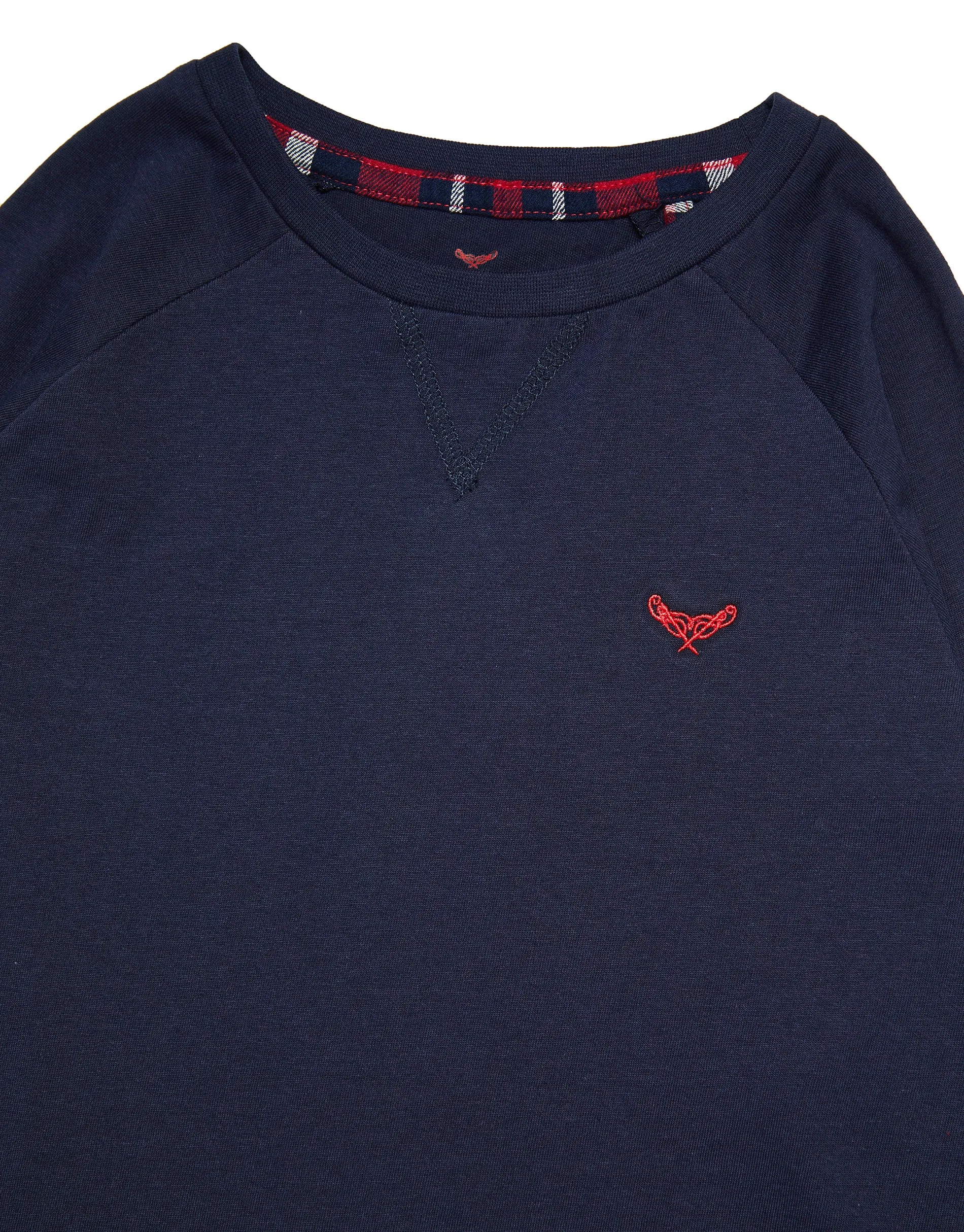 Boys' Navy & Red Check Print Pyjamas (2-Piece Set) sold by Threadbare product image thumbnail 5